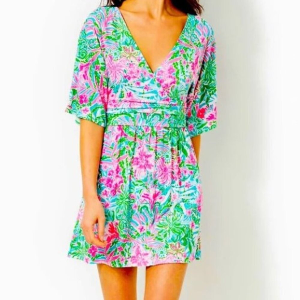 Lilly Pulitzer Parigi Romper Leaf it Wild